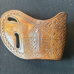 Wooden carved ceremonial cup from Yugoslavia